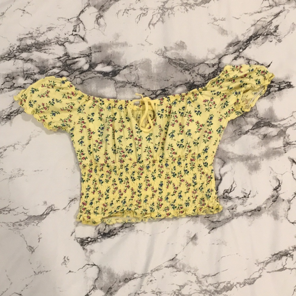 Off the shoulder crop top